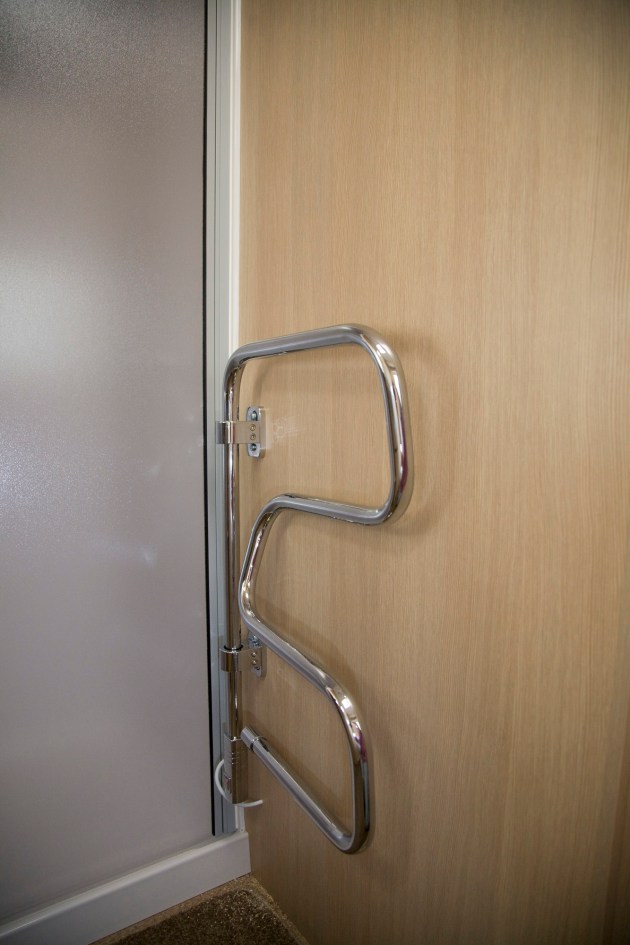 SPB_5D_095884 Installing an electric towel rail in a caravan