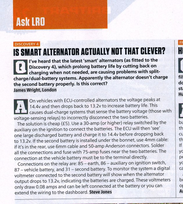 Article appeared in Land Rover Owner INternational September 2013. (c) LRO /  Bauermedia