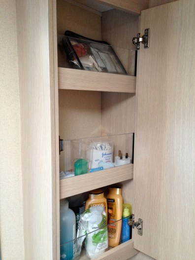 All three shelves done.