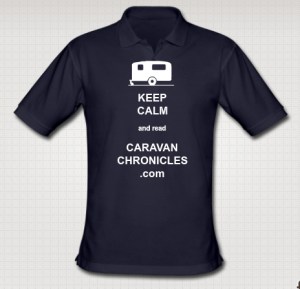 My own Caravan Chronicles "Keep Calm" polo shirt designed on the Caravan Gifts web site