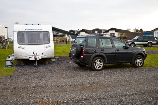 Pitched... heater and kettle on!