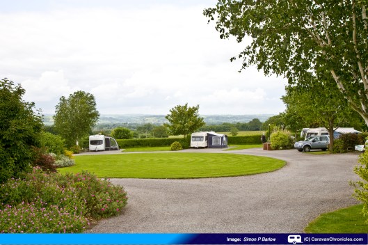 Peeping in to "The Walnut Circle" you can see how big some of the pitches are!