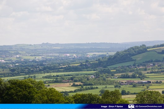 Looking East from the Tor... you can just see some tents in the distance for that minor festival that was going on!