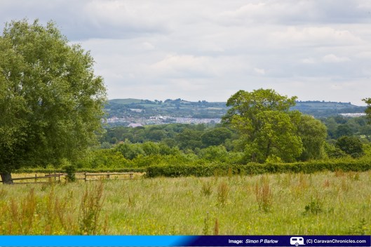 A different view through every gate... the Festival site is in the distance