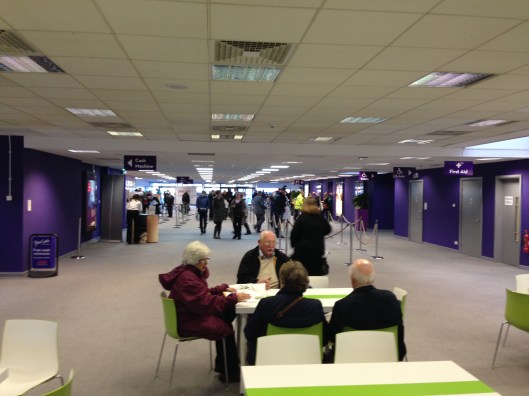 The queue was just starting to build as we arrived.