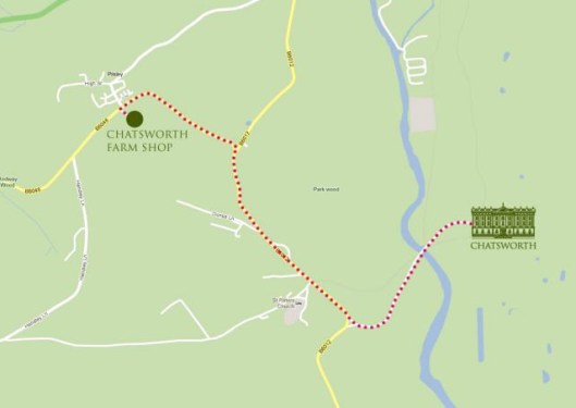 Chatsworth Farm Shop Map
