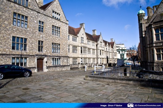 Looking back from The Great Hall towards Westgate