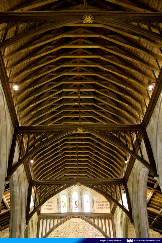 Craftmanship went into constructing the ceiling of The Great Hall