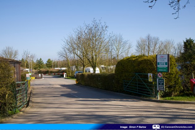 The entrance from the lane