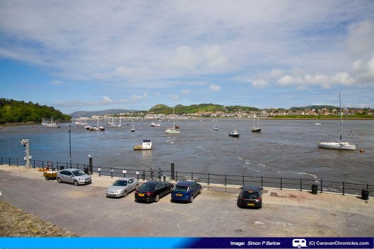 Looking from Conwy Quay over towards Deganwy and The Great Orme