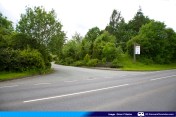 VIew of the entrance from the road. Tsken from the eastern approach. From the west the entrance is somewhat hidden.