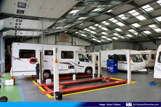 The ramp where our caravan had been a few minutes earlier...