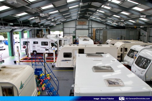 Looking down the workshop from the stores area...