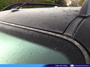 Light frost on the Freelander