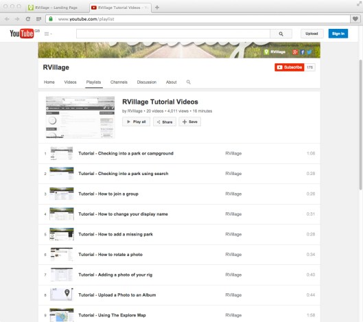 Screen - RVillage Videos