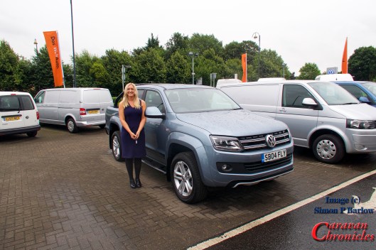 Jessica waiting to give me the grand tour and hand over the keys.